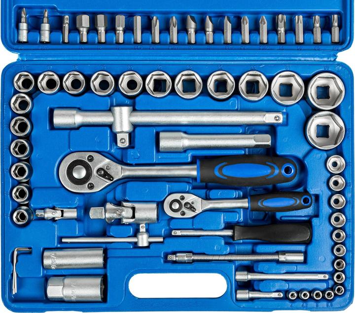 Actual product image tectake Steckschlüsselsatz (1/4", 1/2", 4 mm, 4.5 mm, 5 mm, 5.5 mm, 6 mm, 7 mm, 8 mm, 9 mm, 10 mm, 11 mm, 12 mm, 13 mm, 14 mm, 15 mm, 16 mm, 17 mm, 18 mm, 19 mm, 20 mm, 21 mm, 22 mm, 23 mm, 24 mm, 27 mm, 30 mm, 32 mm)