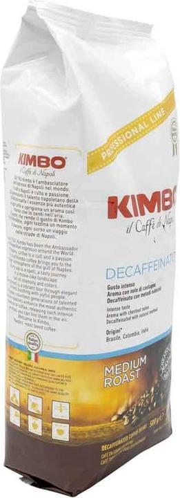 Image du produit Kimbo Espresso Decaffeinato 500gr. Grains (500 g, Torréfaction moyenne)