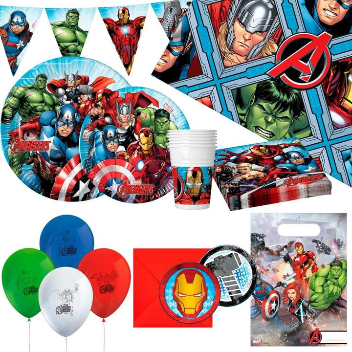 Produktbild Set Partyartikel The Avengers 66 Stücke