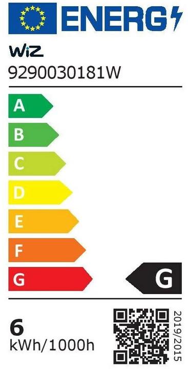 Energie-Label WiZ Vintage (E27, 6.50 W, 390 lm, 1 x, E)