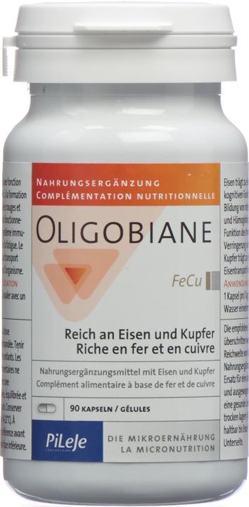 Actual product image Oligobiane Fe Cu Caps (90 Piece, Capsules, 62 g)