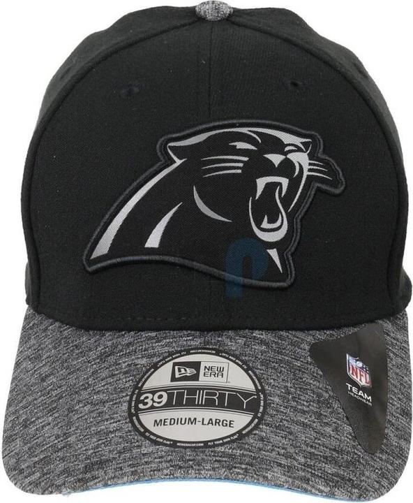 Produktbild New Era NFL - Carolina Panthers - Grey Collection 39Thirty Cap schwarz SM (54, 55, 56, 57)