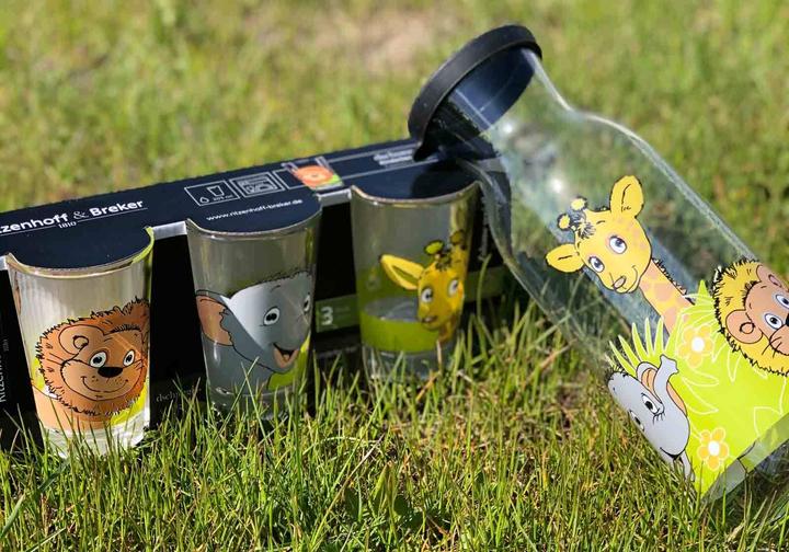Immagine prodotto Ritzenhoff & Breker Caraffa per bambini Animali della giungla (1.20 l)