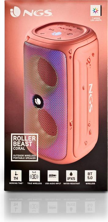 Actual product image NGS Roller beast coral (7 h, USB power delivery)