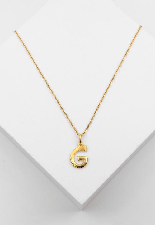 Actual product image Muau Letter (Yellow gold, White gold, Red gold or silver)