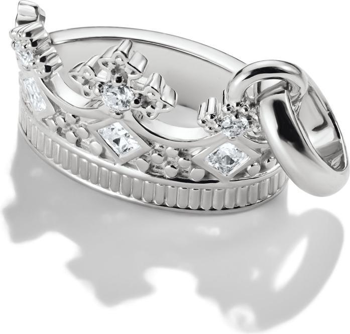 Produktbild Thomas Sabo Charm-Anhänger Krone mit Steinen Connect Silber (Sterling Silber)