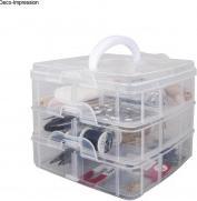 Produktbild Rayher Sortierbox mit Tragegriff, 3x6 Fche