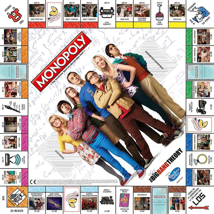 Actual product image Hasbro Monopoly Big Bang Theory (German)