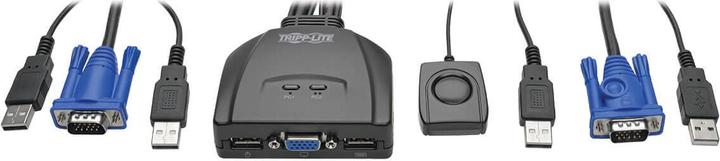 Produktbild Eaton TRIPPLITE 2-Port USB/VGA Cable KVM Switch with Cables and USB Peripheral Sharing