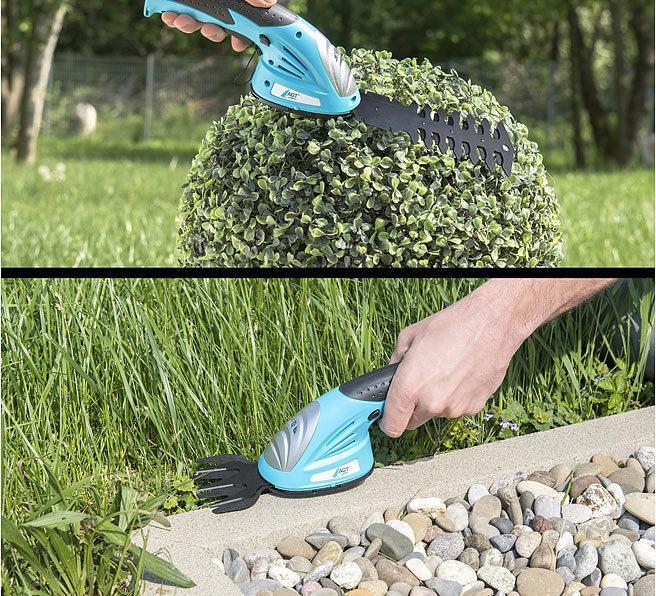 Produktbild AGT 2in1-Gras- und Strauchschere (Akkubetrieb)