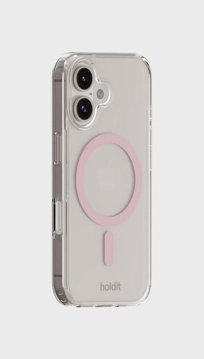 Immagine prodotto Holdit Custodia MagSafe per iPhone 16 rosa/trasparente (Apple iPhone 16)