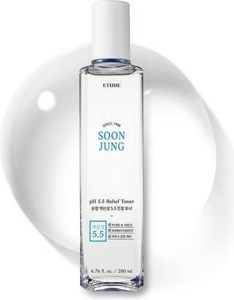 Actual product image Etude House Soon Jung PH 5.5 Relief (Tonic water, 180 ml)