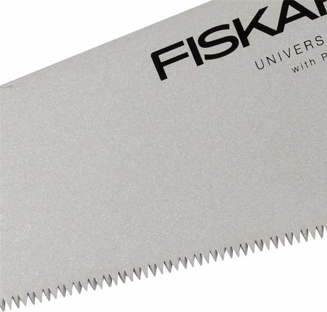 Image du produit Fiskars Scie à main pro pour bois, stratifié et PVC, longueur de lame : 38 cm, 9 TPI, Noir/Orange, PowerT