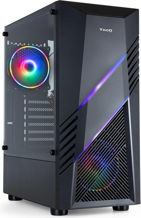 Tooq Technology Boitier Moyen Tour ATX TooQ BioHazard TQGCC102 RGB avec panneau vitré (Noir) (mATX, Mini-ITX, ATX)