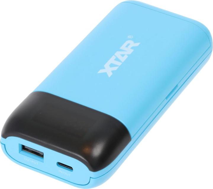 Actual product image Xtar PB2SL 2-way charger and power bank, for Li-ion batteries, with display (Chargers without battery)