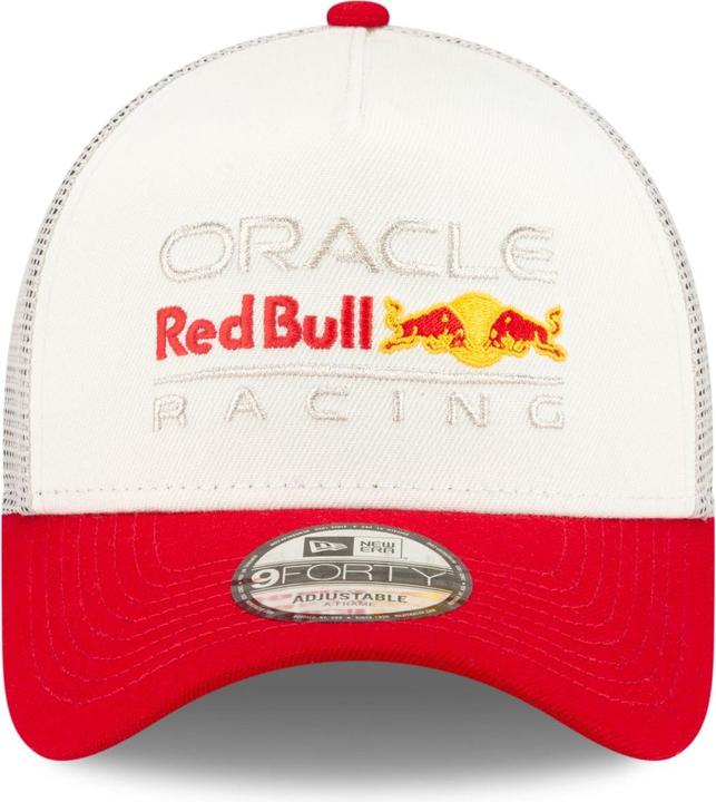 Actual product image New Era A-Frame Snapback Trucker Cap - Red Bull Racing Beige