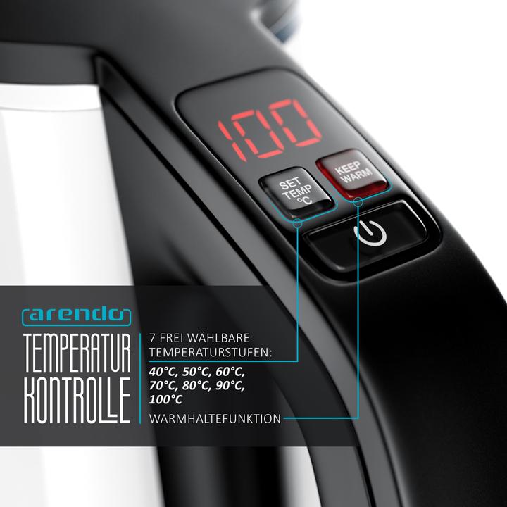 Image du produit Arendo Bouilloire avec réglage de la température (1.50 l)