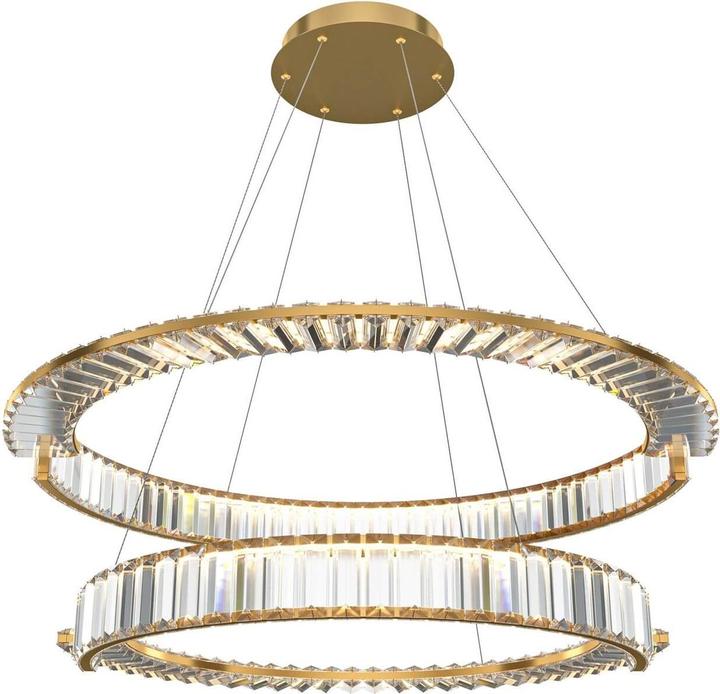 Actual product image Maytoni Krone LED pendant light, pendant light 2x 90W gold colour 90Ra neutral white