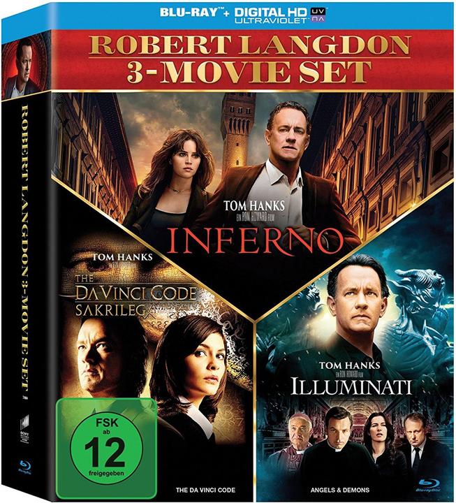 Produktbild Sony The Da Vinci Code - Sakrileg / Illuminati / Inferno (Blu-ray, 2017, Deutsch, Italienisch, Englisch)