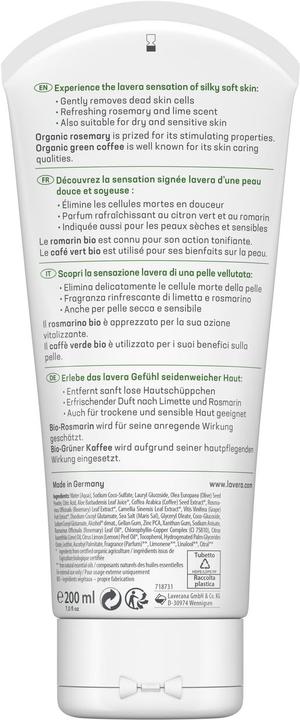 Produktbild Lavera Dusch Peeling Bio Rosmarin & Bio Grüner Tee (200 ml)