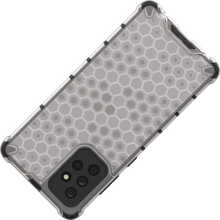 Produktbild Hurtel Honeycomb Handyhülle Schutzhülle mit TPU Rahmen für Samsung Galaxy A72 4G transparent (Samsung Galaxy A72)