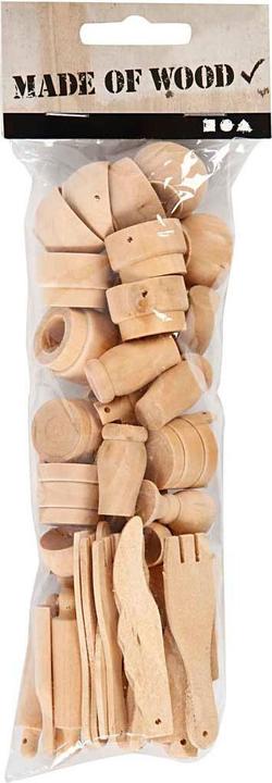 Actual product image Creativ Company Wooden kitchen utensils, 50 pcs.