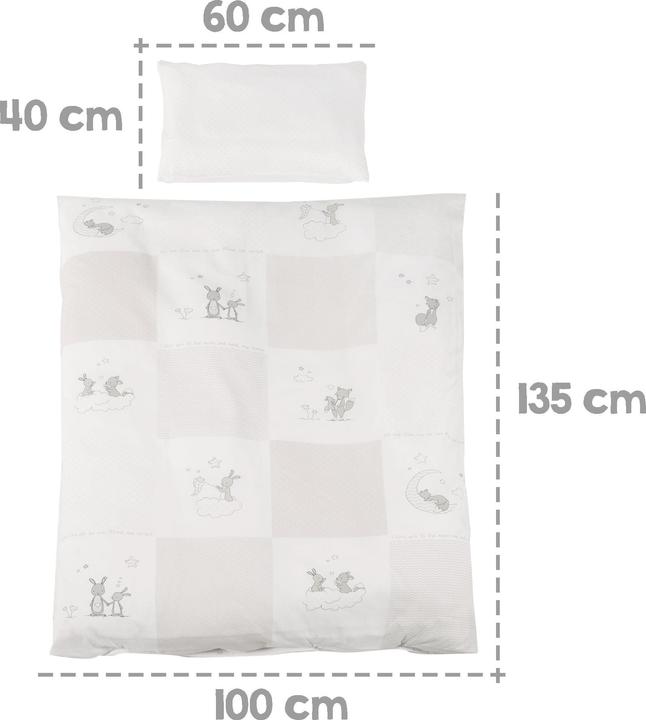 Produktbild Roba Baby- und Kinder-Komplettbettset, 70x140 cm Fox & Bunny (70 x 140 cm)