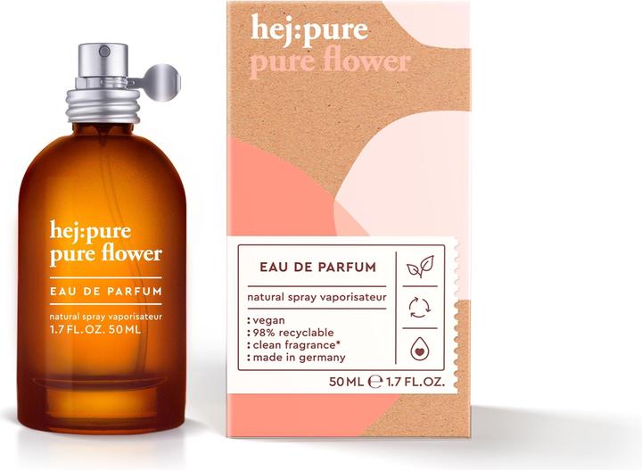 Hej:pure Pure Flower Eau de Parfum Natural Spray (Eau de Parfum, 50 ml)