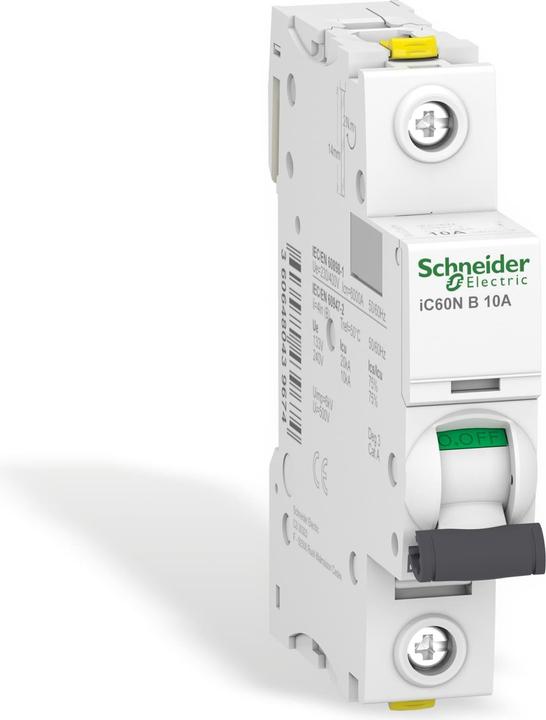 Productafbeelding Schneider Electric Acti9 iC60N MCB 1-polig 10A Curve B