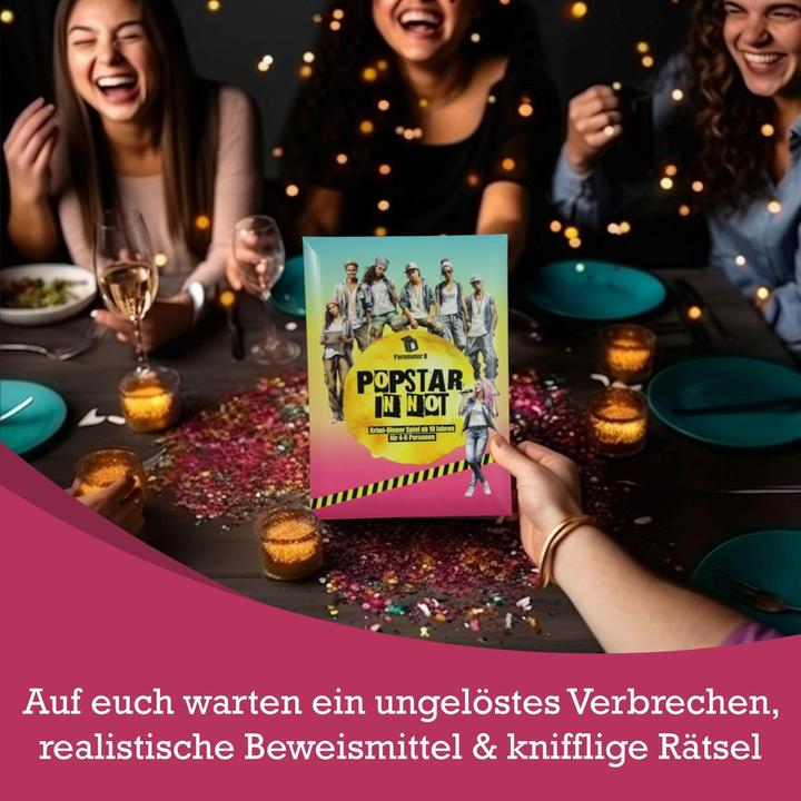Actual product image Parameter B Popstar in distress - murder mystery dinner (German)