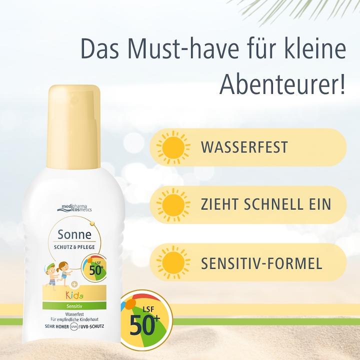 Actual product image Dr. Theiss Sun Protection+pfl Kids 50+, 200 ml SPR (Suntan cream, SPF 50+, 200 ml)