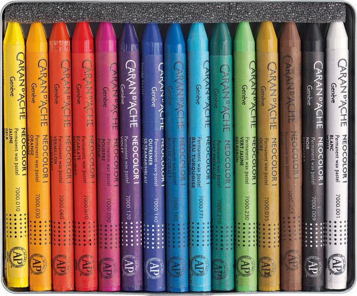 Immagine prodotto Caran d'Ache Neocolor I Metallschachtel (Multicolore, 15 x)