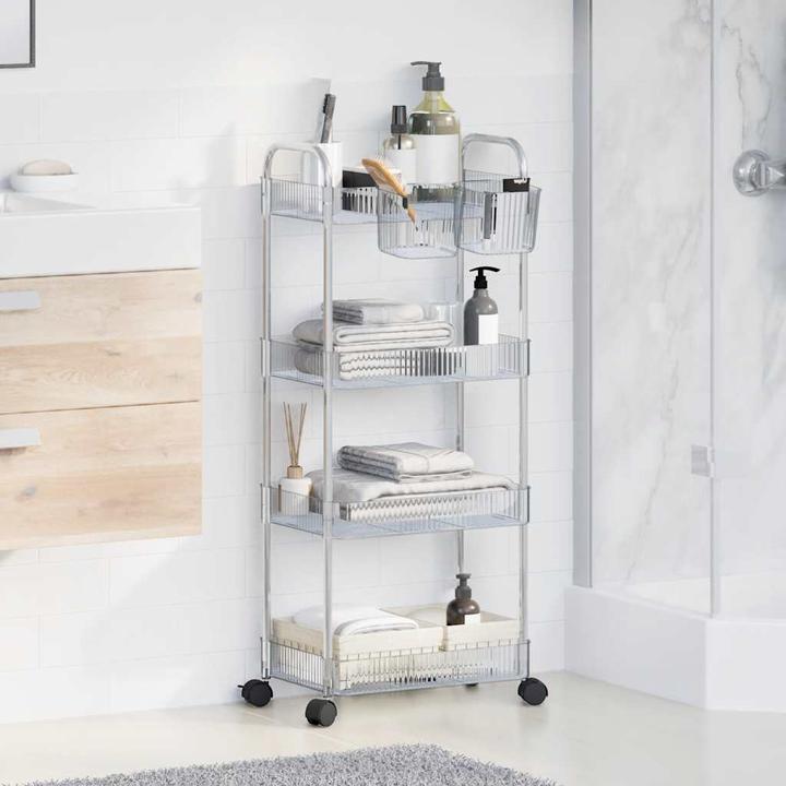 Immagine prodotto VidaXL Carrello portaoggetti 4 ripiani Acrilico trasparente