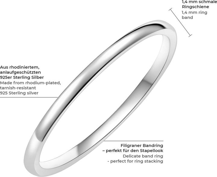 Produktbild Glanzstücke München Damen Sterling Silber silber - 6066 (47, 925 Silber)