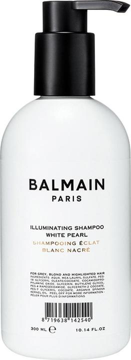 Balmain Illuminating Shampoo White Pearl, Nicht-professionell, Shampoo, Blond, Blond, Grau, 300 ml (300 ml, Flüssiges Shampoo)