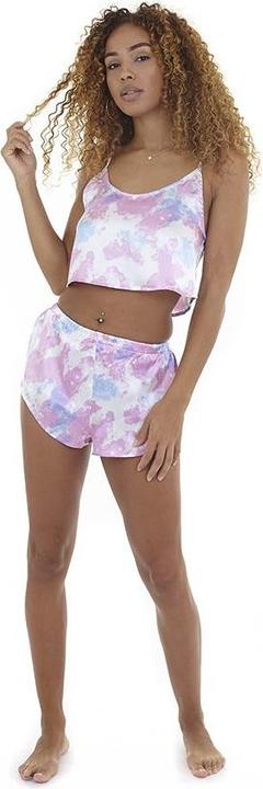Brave Soul Pyjama Set Frauen Schnurbatik Kurz