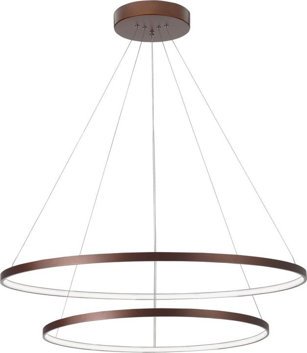 Produktbild Nova Luce FERROL LED Pendelleuchte Braun 99W Warmweiss 130x80cm dimmbar 6265003
