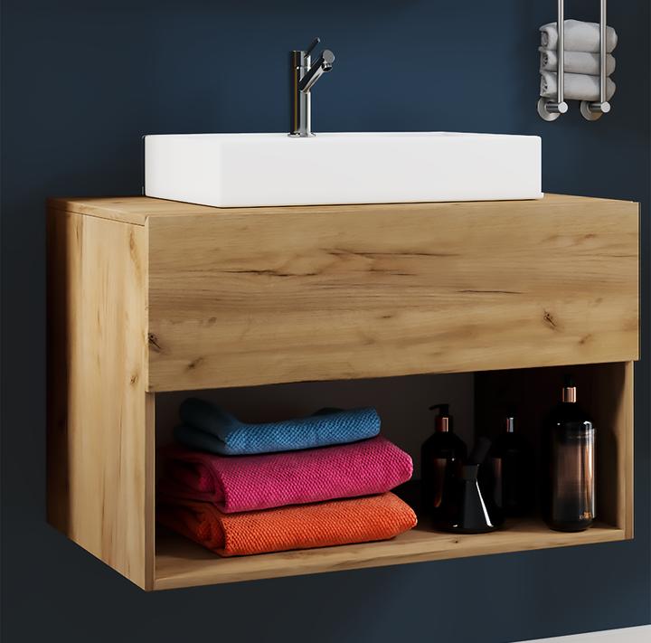 Immagine prodotto VCM Blocco bagno 2 pezzi cassetto lavabo "Lendas II" mobili da bagno
