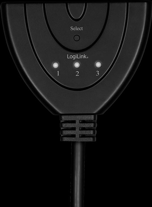 Image du produit LogiLink HD0040 HDMI Splitter 1x3/3x1 port, 4K/30 Hz, CEC,bidirect, pigtail