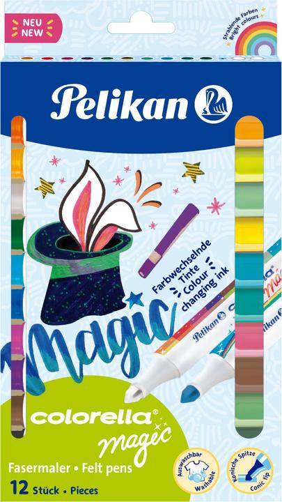 Produktbild Magni Zauberfasermaler Colorella Magic, 12 Farben (10 Farben, 12 x)