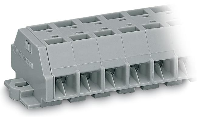 Actual product image Wago 260-206 4-wire terminal strip 0.08-1.5 qmm grey