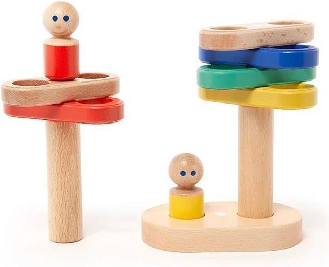 Actual product image Tegu Baby Big Magnetic Stacker 12 parts