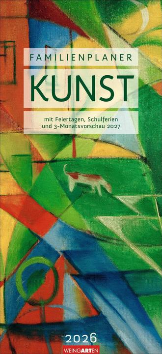 Kunst Familienplaner 2026 (22 x 48 cm, Deutsch)