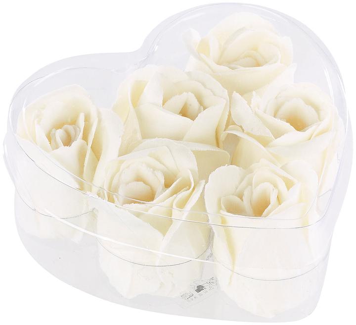 Produktbild Pearl 6 cremeweisse Rosen-Duftseifen in Geschenk-Box, 2er Pack (Seifenlotion)