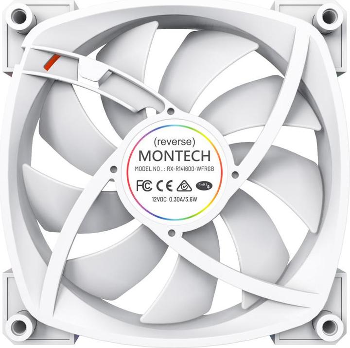 Actual product image Montech RX140 PWM - white (140 mm, 1 x)