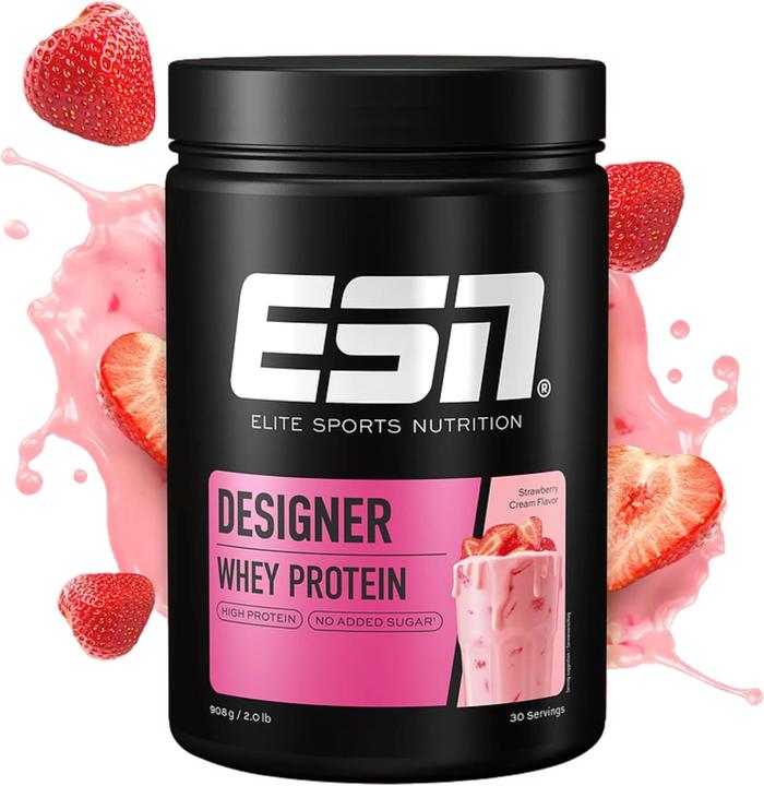 Produktbild ESN Designer Whey Protein (Erdbeere, Crème, 1 Stk., 908 g)