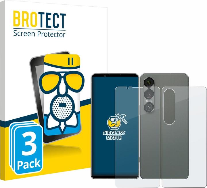Produktbild BROTECT Schutzglas Schutzfolie Displayschutz Display Schutz Glas Folie matt (3 Stück, Sony Xperia 1 VI)