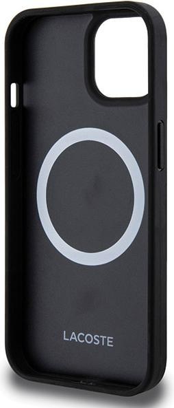Actual product image Lacoste LCHMP15SPBSK iPhone 15 / 14 / 13 6.1" czarny/black hardcase Blend Monogram MagSafe (Apple iPhone 15)