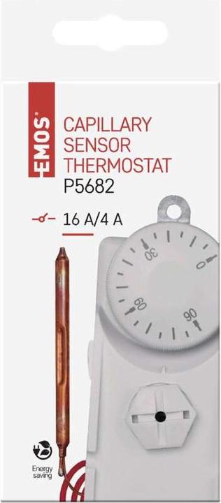 Actual product image Emos Contact thermostat with remote sensor P5682, manual
