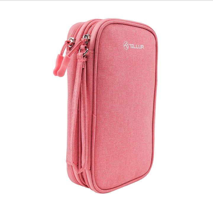 Actual product image Tellur Universal travel cable organiser Pink (1.57 l)